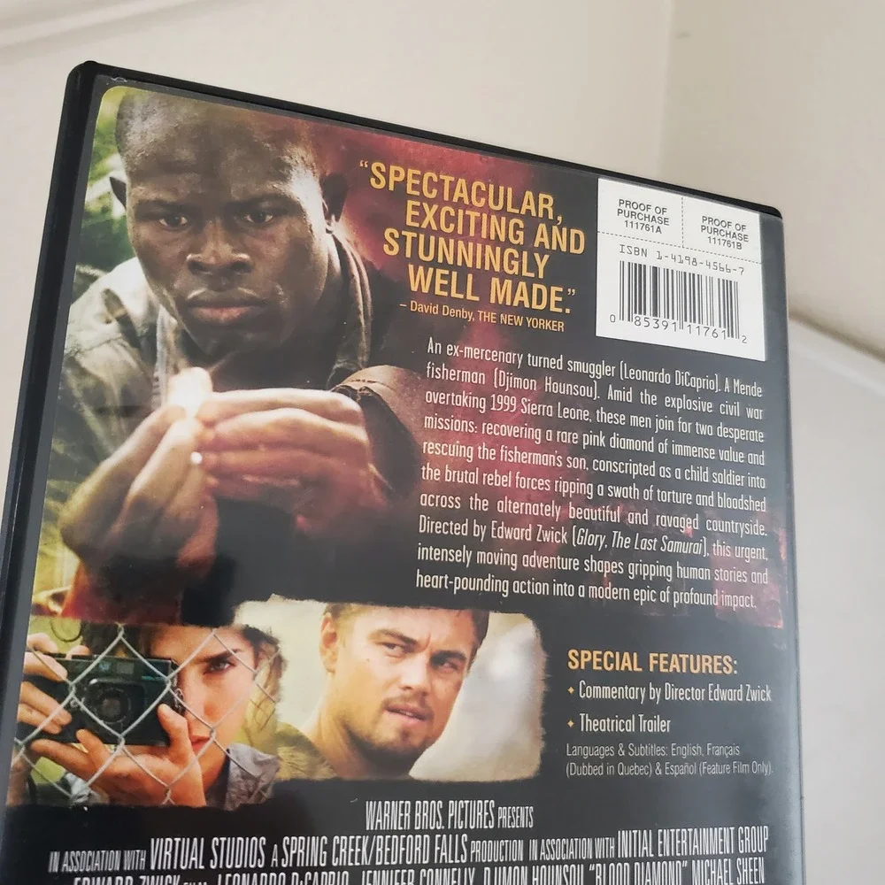 Blood Diamond DVD 2006 Full Screen Leonardo DiCaprio Jennifer Connelly Warner Br - Picture 5 of 8